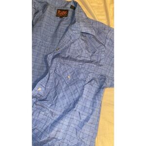 Vintage Plains Western Wear Men’s Long Sleeve Pearl Snap